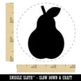 thumbnail image 2 of Pear Fruit Solid Self-Inking Rubber Stamp Ink Stamper - Blue Ink - Small 3/4 Inch, 2 of 7