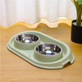 thumbnail image 3 of Mxcell Cuencos Dobles Para Comida Para Perros Y Gatos Cuencos Para Mascotas De Acero Inoxidable Cuencos De Agua Para Perros Con Estación De Pp Antiderrames Y Antideslizante Alimentador De Agua Para Ga, 3 of 5