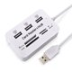 thumbnail image 1 of Lector de tarjetas de memoria USB 2.0 + concentrador USB (alta velocidad)--Blanco 2.0 (bolsa de máquina desnuda) oso de fresa Electrónica, 1 of 5