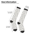 thumbnail image 2 of KLL Hand Drawn Squirrel Print Cool Socks Men's Women's Crew Socks Funny Crazy Novelty Stockings, 2 of 6