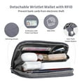 thumbnail image 3 of Clip and Go Strap for Phone with Wallet Crossbody Phone Lanyard with Anti-Theft Zipper Pouch Detachable Quilted Wrist Wallet with RFID and ID Window for Daily and Travel, 3 of 8
