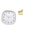 thumbnail image 1 of Reloj De Pared Digital Vintage, Diseño Práctico Con Escultura De Caballo, Estatua De Resina Para Decoración Del Hogar, Comedor Y Oficina., 1 of 8