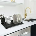 thumbnail image 2 of MegaChef Single Shelf Coated Steel Drying Rack Black (93696408M), 2 of 2