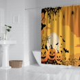 thumbnail image 2 of Happy Halloween Pumpkin Shower Curtains,Reusable Scary Pumpkin Bathtub Curtains with Hooks Classic 72x72 in Polyester Curtains for Thanksgiving Day Fall Party Home Decor, 2 of 6