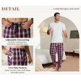 thumbnail image 4 of MoFiz Men's Plaid Print Woven Pajama Pants Cotton Lounge Sleepwear 3PACK, 4 of 5