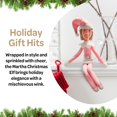 thumbnail image 2 of Party Monkeys Bend And Pose Pink Timeless Holiday Charm Martha Elf Adorno De 35 Cm - Decoración De Elfo De Navidad Rosa Hecha A Mano Para Estante De Repisa De Árbol Y Decoración De Fiesta Navideña, 2 of 5