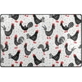 thumbnail image 6 of Coolnut 31x 20 Inch Area Rug, Carpet Roosters Doormat for Hardwood Floor Entrance Living Room Bedroom 2'7" x 1'8", 6 of 6