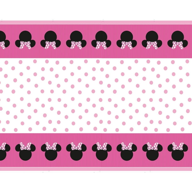 Minnie Mouse Plastic Party Tablecloth, 84 x 54in