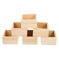 thumbnail image 4 of Wooden Box Wood Boxes Small Crafts Rustic Unfinished Storage Crates Desktop Square Mini Holder Treasure Flower Jewelry, 4 of 7