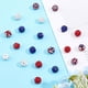 thumbnail image 5 of 80 piezas de cuentas de diamantes de imitación redondas de 10 mm, 4 estilos, efecto pavé, para hacer pulseras, collares, pendientes y bisutería. Colores surtidos., 5 of 6