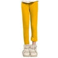 thumbnail image 3 of Kogui Leggings Girls Girls Fleece Lined Leggings Winter Warm Pants Girls Clothes Size 6-7 (Yellow,6-7 Years), 3 of 5
