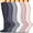 Warm Socks-Z36 Black, variant on Mifsaly 6 Pairs Women's Compression Socks Color Block Breathable Athletic Sock Improving Circulation Support for Nurses Ladies Running Hiking Cycling 2025