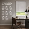 thumbnail image 2 of Mainstays Cordless Room Darkening Vinyl Mini Blinds, White, 27 in W x 48 in L, 1 in Slats, 2 of 9