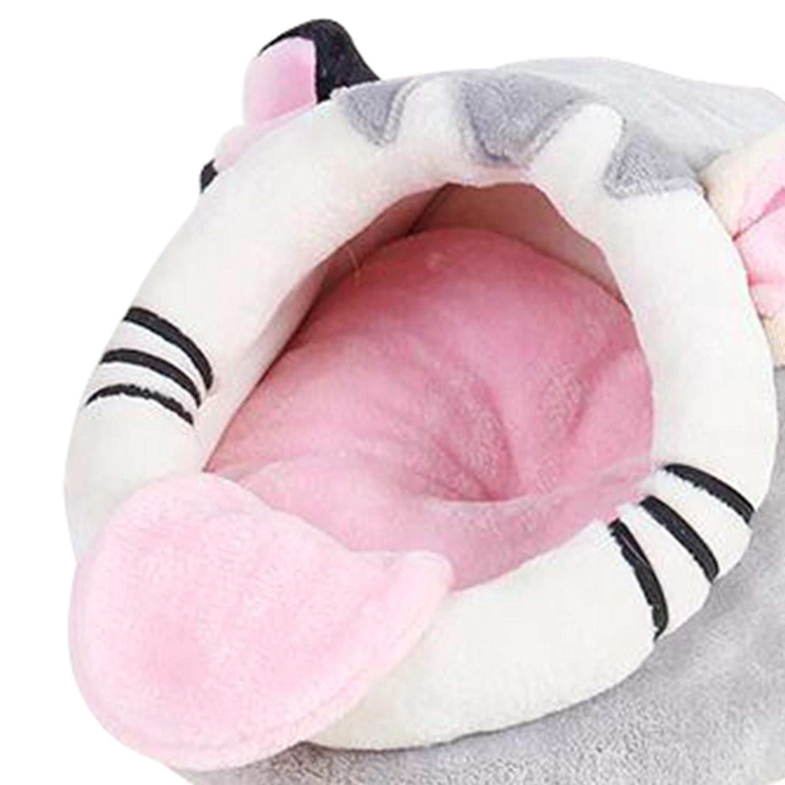 Warm Small Pet Animals Bed Dutch Hamster Hedgehog Rat Chinchilla Guinea Habitat Mini House - Pink S