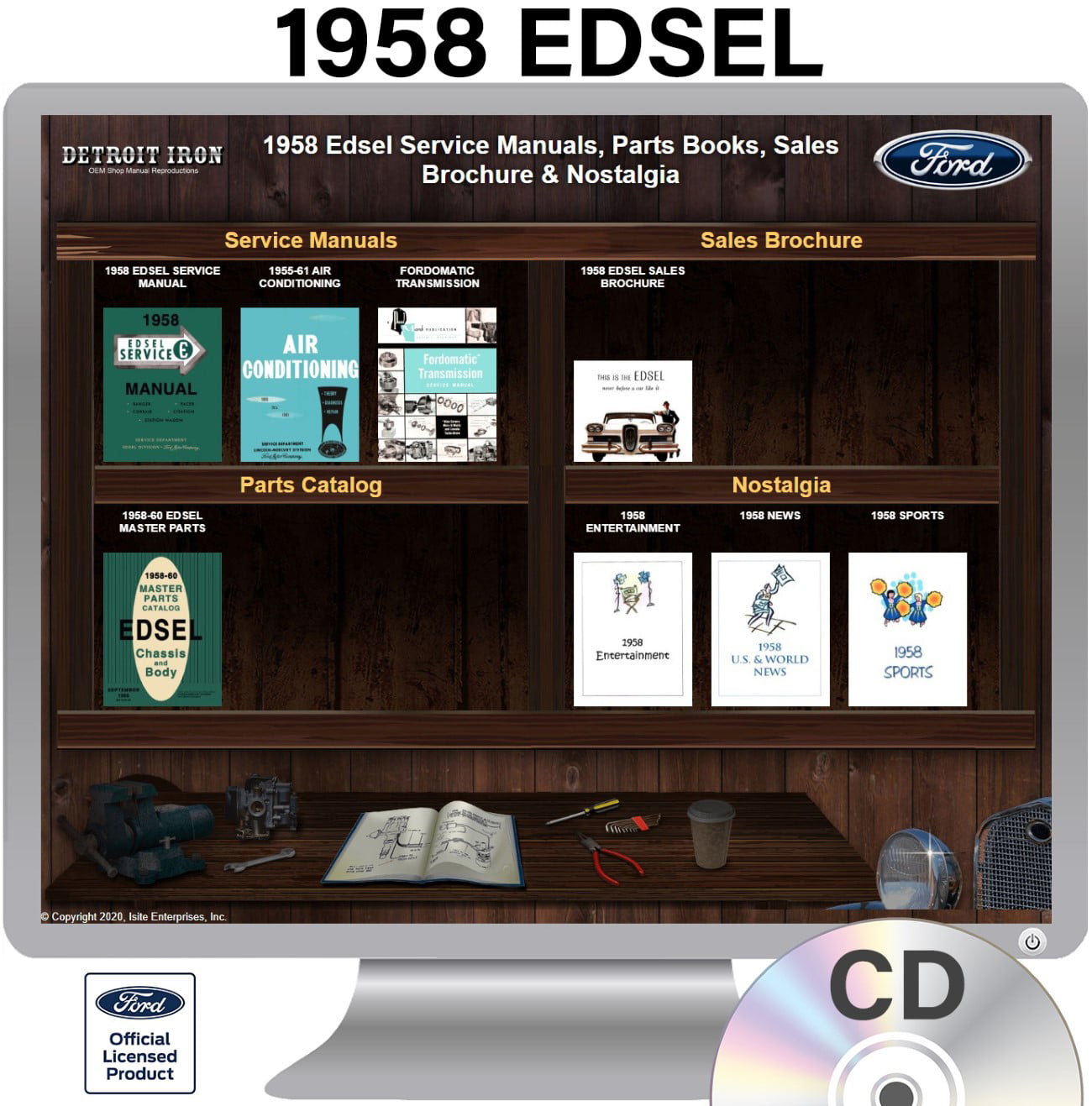 1958 Edsel Air Conditioner Repair Shop Service Repair Manual 