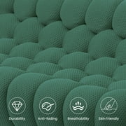 99 Bubble Couch Modern, Oversized Curved Couches, Lazy Floor Sofa, Green Bubble Couch, Modern Upholstered Comfy Mesh Fabric 3D Honeycomb Shape Couches for Living Room, Office, Apartment, 3-Seater