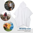 thumbnail image 3 of Worgeous 2 Pcs 3-in-1 Raincoat Poncho Reusable Transparent, 3 of 8