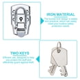 thumbnail image 3 of KAKOWELY 4 Sets Tool Box Lock with Key Tool Box Lock Buckle Toolbox Latch Buckle,2.95X"X1.77"X0.59", 3 of 5