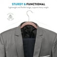 thumbnail image 2 of Zober Velvet Ultra Slim Non Slip Shirt Hangers, 50 Pack, Blush, 2 of 7