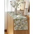 thumbnail image 5 of Table Runner 90 Inches Long for Kitchen Dining, Tropical Leaf Dresser Scarf Farmhouse, Dining Table Decorations for Wedding/Parties, Palm Leaves Plants Vintage Spring Green 13 x 90 In, 5 of 8