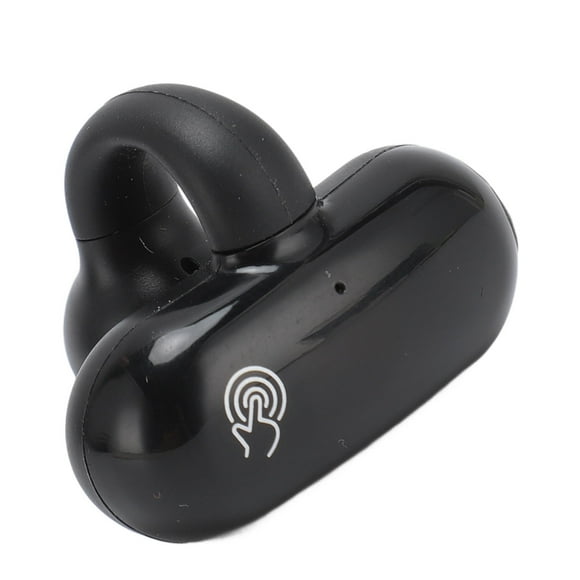 Single Ear Clip Bone Conduction Headphone, F20 BT V5.2 Open Ear Earbuds with LED Power Display, Clip on Earbuds with 88H Playtime, IPX6 Waterproof, Built in Mic