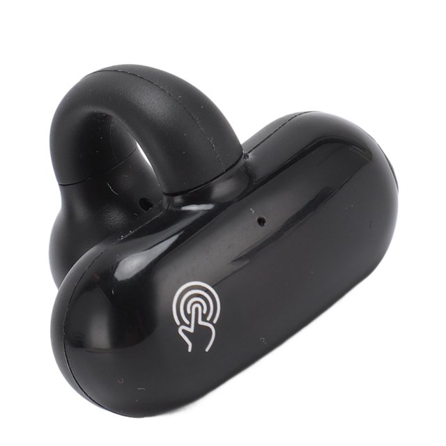 Single Ear Clip Bone Conduction Headphone, F20 BT V5.2 Open Ear Earbuds with LED Power Display, Clip on Earbuds with 88H Playtime, IPX6 Waterproof, Built in Mic