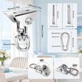 360° Rotate Stainless Steel Heavy Duty Hanging Brackets Kit, 2-Pack ...