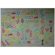 Assortment of 60 Fun Bands Silly Bandz Rubber Band Bracelets - America, Crazy Characters, Rock 'n' Roll, Sea Life, Sports, Zoo Creatures and More!