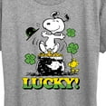 thumbnail image 3 of Peanuts - Lucky - Women's Short Sleeve Graphic T-Shirt, 3 of 6