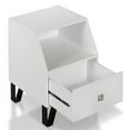 thumbnail image 3 of Furniture of America Jilah Table d'Appoint Moderne en Bois avec Rangement, Blanc, 3 of 5