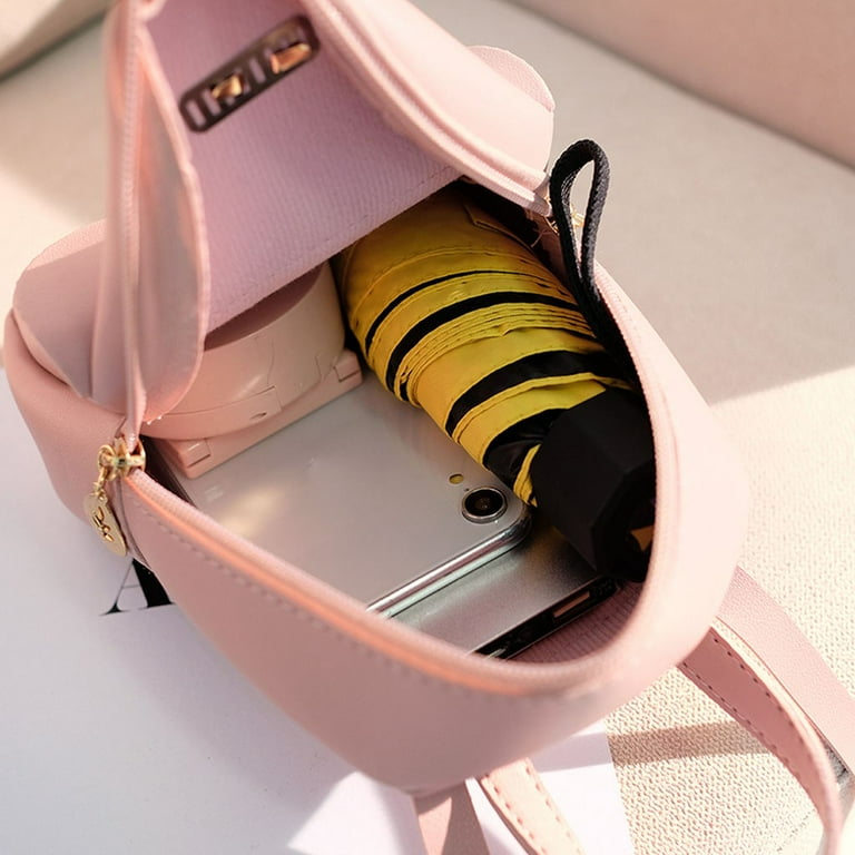Girls mini backpack Fashion Lady Shoulders Small Backpack Letter Purse Mobile Phone Messenger Bag Durable Short Hike Friends Practical Gift Walmart