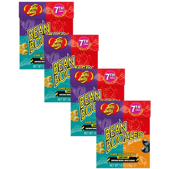 Jelly Belly Beanboozled 7th Edition Jelly Bean Candy, 1.6 oz, Pack of 4