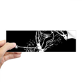 thumbnail image 1 of Winter Sport Black Skiing Illustration Rectangle Bumper Sticker Notebook Window Decal, 1 of 1