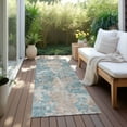 thumbnail image 6 of Addison Rugs Chantille Indoor/Outdoor Transitional Modern Teal Washable Runner Rug, 2'3" x 7'6", 6 of 6