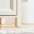 thumbnail image 4 of PORKISS 6 Drawer Dresser for Bedroom, Wooden Chest of Drawers with Metal Round Handle, Farmhouse Rustic Tall Storage Organizer for Adults, Living Room, Hallway, White, 4 of 9