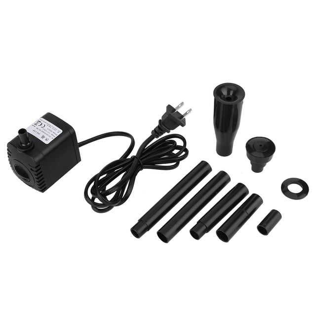 Bomba sumergible para acuario de 600 l/h y 8 W para peceras, jardines acuáticos y fuentes. Enchufe de 110 V para EE. UU., compatible con estanques