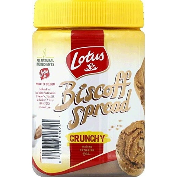BISCOFF, SPREAD CRUNCHY, 13.4 OZ, (Pack of 8)
