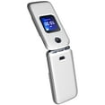 thumbnail image 5 of Case with Clip for Go Flip 4 / TCL FLIP Pro Phone, Nakedcellphone Slim Hard Shell Cover and [Rotating/Ratchet] Belt Hip Holster Holder Combo for Alcatel 4056W, 4056L, 4056Z, 4056V - Pearl White, 5 of 10