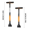 thumbnail image 2 of Fufafayo under $5 Car Snow Ice Scraper, Snowbrush Shovel Removal Tool, Telescopic Winter Snow Cleaner, ABS Plastic Ice Scraper with Squeegee, Frost Removal Implement, 2 of 2