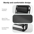 thumbnail image 5 of EDX Zero Gravity Chair Outdoor Lounge Chair，Suitable for Beach Terrace Pool Patio, Black 2-Pack, 5 of 9