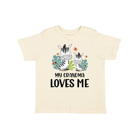 Inktastic Zebra My Grandma Loves Me Boys or Girls Toddler T-Shirt