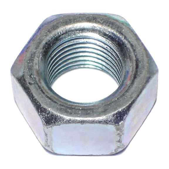 9/16"-18 Zinc Plated Grade 2 Steel Fine Thread Finished Hex Nuts (6 pcs.)