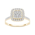 thumbnail image 3 of 1/2 Carat T.W. Diamond 10kt Yellow Gold Cushion-Shape Engagement Ring, 3 of 5