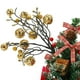 thumbnail image 3 of Farfi Navidad flores hechas por el hombre brillan para aumentar la atmósfera espuma decorativa decoración de Navidad portátil lentejuelas decorativas de Navidad vívidas flores de imitación de flo, 3 of 5