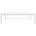 thumbnail image 3 of vidaXL Metal Bed Frame White 100x190 cm, 3 of 5