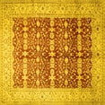 thumbnail image 1 of Ahgly Company Indoor Square Oriental Yellow Traditional Area Rugs, 8' Square, 1 of 4