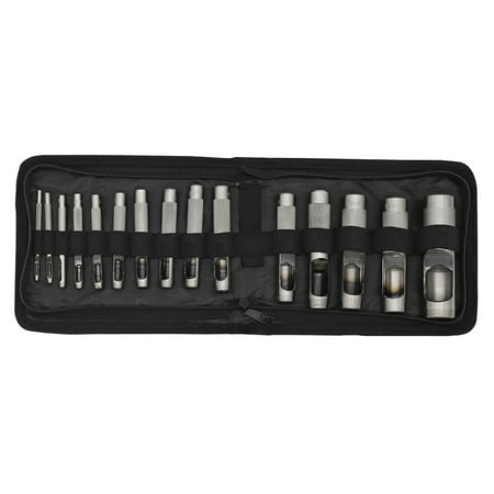 

FarDo 15Pcs 3-25mm Punching Gadget Leather Cloth Plastic Hole Hardware Tool Accessory