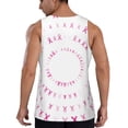 thumbnail image 3 of Easygdp Breast Cancer Awareness (4) Men's Tank Top, Sleeveless Muscle T Shirts, Breathable, Quick-Dry, Loose for Gym, Running, Fitness - X-Large, 3 of 9
