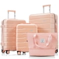 thumbnail image 1 of Juego de equipaje Merax ABS Hardshell Spinner Wheel TSA Lock Pink, 1 of 7