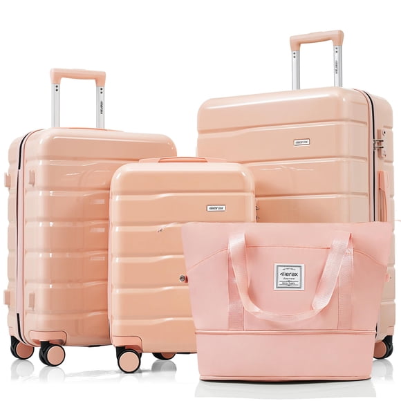 Juego de equipaje Merax ABS Hardshell Spinner Wheel TSA Lock Pink